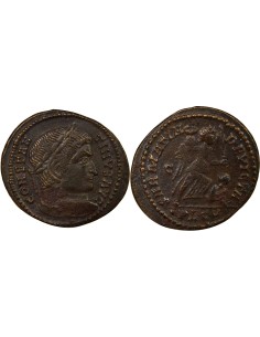 Rome Empire Constantin Ier Victoire sur les Sarmates 1 nummus Cuivre 323 D Lyon