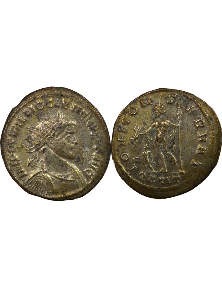 Rome Empire Dioclétien Jupiter & Empereur 1 antoninien Billon 286 Ticinum