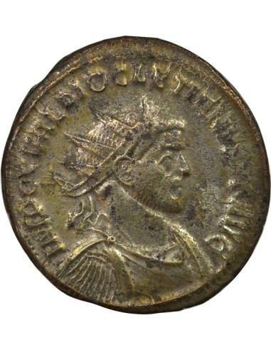 Rome Empire Dioclétien Jupiter & Empereur 1 antoninien Billon 286 Ticinum