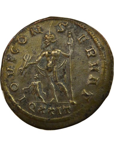 Rome Empire Dioclétien Jupiter & Empereur 1 antoninien Billon 286 Ticinum