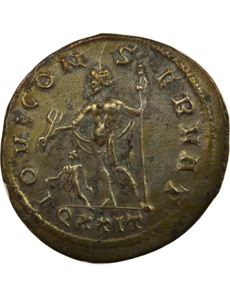 Rome Empire Dioclétien Jupiter & Empereur 1 antoninien Billon 286 Ticinum