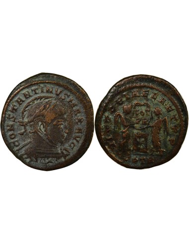 Rome Empire Constantin Ier Victoires & Cippe 1 nummus Cuivre 319 Trèves