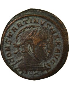 Rome Empire Constantin Ier Victoires & Cippe 1 nummus Cuivre 319 Trèves 2