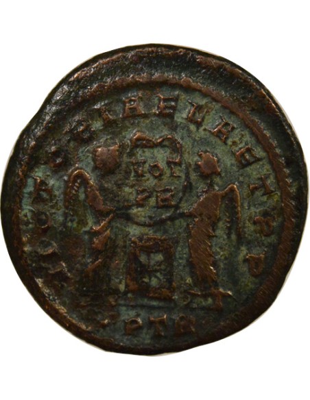 Rome Empire Constantin Ier Victoires & Cippe 1 nummus Cuivre 319 Trèves