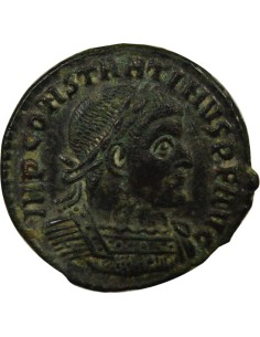 Rome Empire Constantin Ier Aquilla & Enseignes 1 nummus Cuivre 312-313 R Rome 2