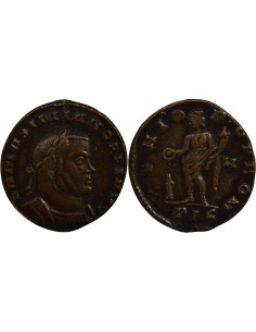 Rome Empire Maximien Hercule Génie debout 1 ae Cuivre 307 D Lyon