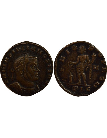 Rome Empire Maximien Hercule Génie debout 1 ae Cuivre 307 D Lyon