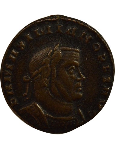 Rome Empire Maximien Hercule Génie debout 1 ae Cuivre 307 D Lyon