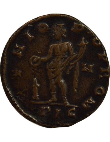 Rome Empire Maximien Hercule Génie debout 1 ae Cuivre 307 D Lyon