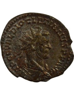 Rome Empire Dioclétien Jupiter 1 antoninien Billon 285-286 D Lyon 2