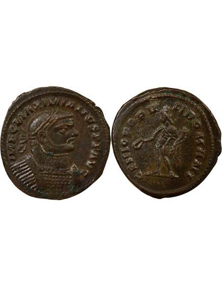 Rome Empire Maximien Hercule Génie debout 1 ae Cuivre 296-303 Londres
