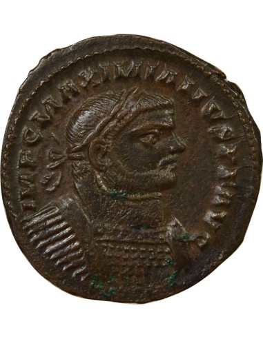 Rome Empire Maximien Hercule Génie debout 1 ae Cuivre 296-303 Londres