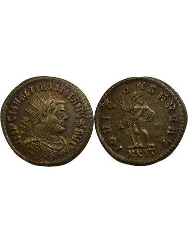 Rome Empire Maximien Hercule Jupiter 1 antoninien Billon 292 Ticinum
