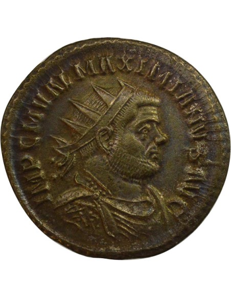 Rome Empire Maximien Hercule Jupiter 1 antoninien Billon 292 Ticinum