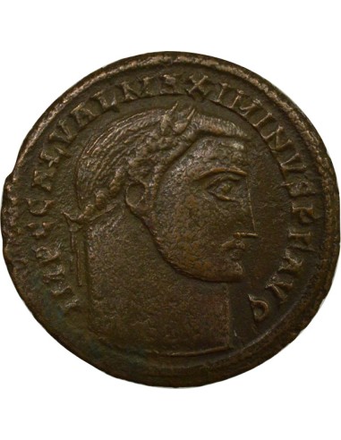 Rome Empire Maximin II Daia Génie debout 1 ae Cuivre 309-310 Alexandrie