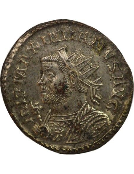 Rome Empire Maximien Hercule Jupiter & Aigle 1 antoninien Billon 290-291 D Lyon