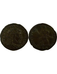 Rome Empire Maximien Hercule Restitution de Constantin I 1 nummus Cuivre 318 Thessalonique