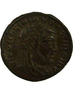 Rome Empire Maximien Hercule Restitution de Constantin I 1 nummus Cuivre 318 Thessalonique 2