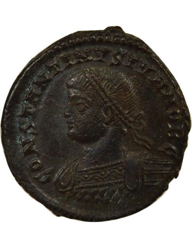Rome Empire Constantin II Porte du Camp 1 nummus Cuivre 324-325 Cyzique