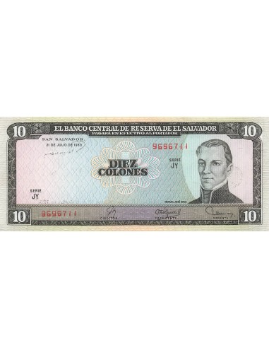 El Salvador 10 colones 1980