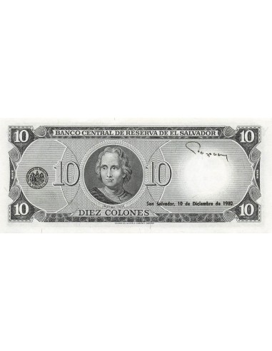 El Salvador 10 colones 1980