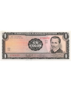 El Salvador 1 colon 1972