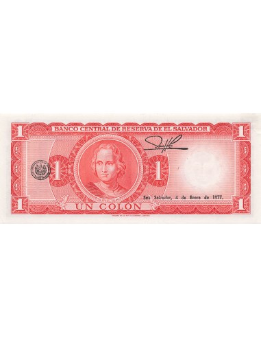 El Salvador 1 colon 1972