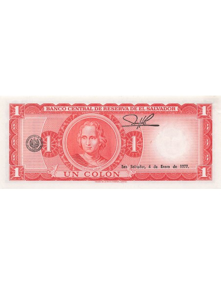 El Salvador 1 colon 1972