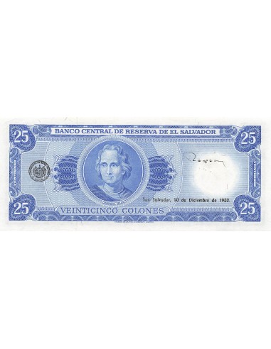 El Salvador 25 colones 1980