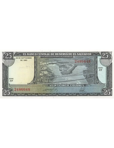 El Salvador 25 colones 1983