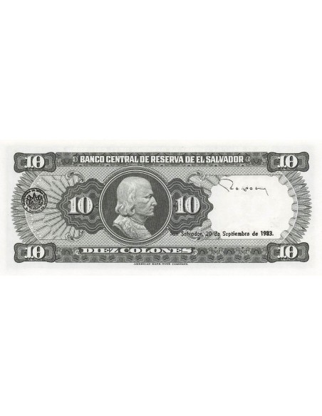 El Salvador 10 colones 1983