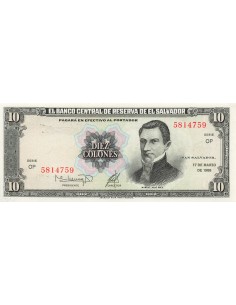El Salvador 10 colones 1988