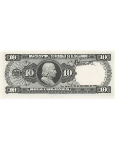 El Salvador 10 colones 1988 2