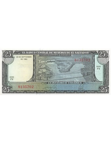 El Salvador 25 colones 1983