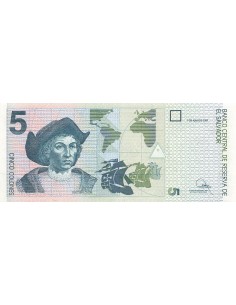 El Salvador 5 colones 1997 2