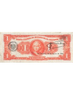 El Salvador 1 colon 1963 2