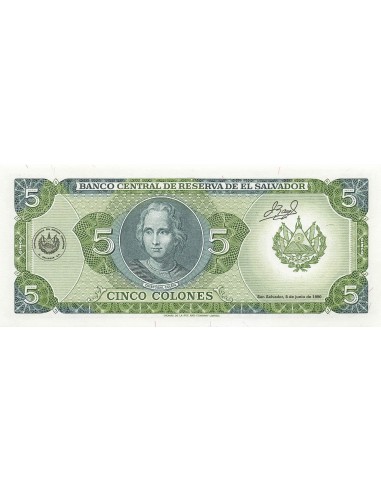 El Salvador 5 colones 1990