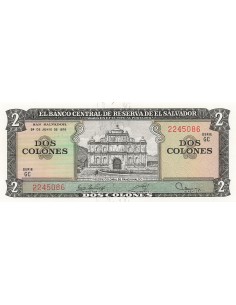 El Salvador 2 colones 1976