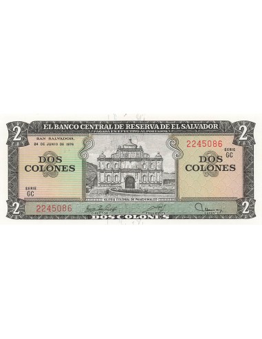 El Salvador 2 colones 1976