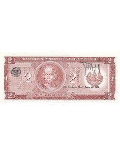 El Salvador 2 colones 1976 2