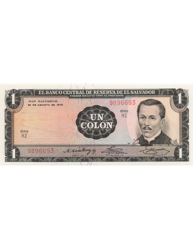 El Salvador 1 colon 1972