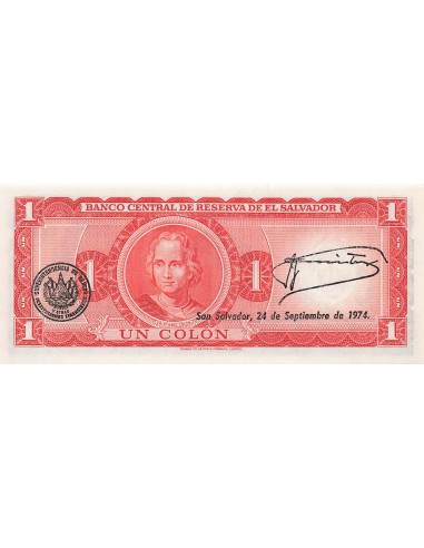 El Salvador 1 colon 1972