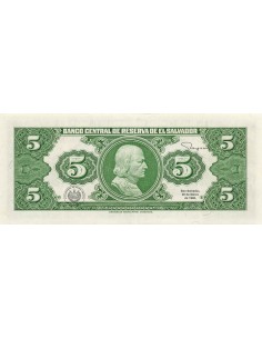 El Salvador 5 colones 1988 2
