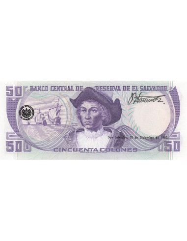 El Salvador 50 colones 1980