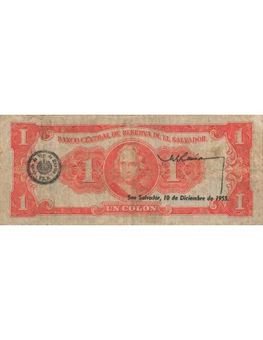 El Salvador 1 colon 1955