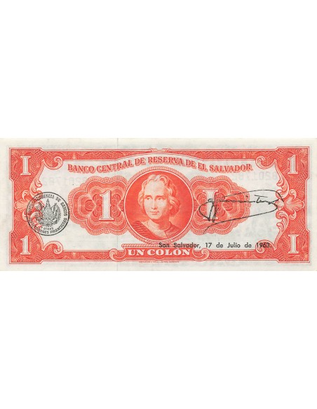 El Salvador 1 colon 1960