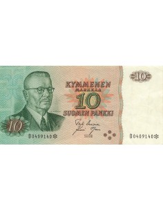 Finlande 10 marka 1980