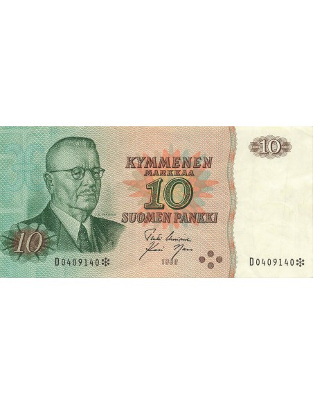 Finlande 10 marka 1980
