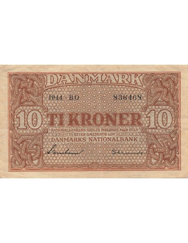 Danemark 10 kroner 1944