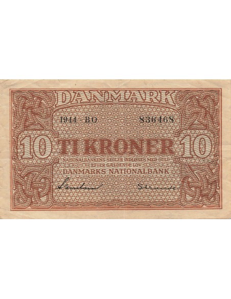 Danemark 10 kroner 1944